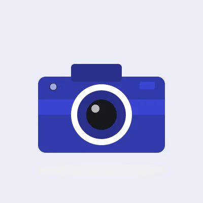 A compact camera seen from the front